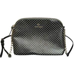 Nanette Lepore Stylish Black and White Polkadot Crossbody Bag